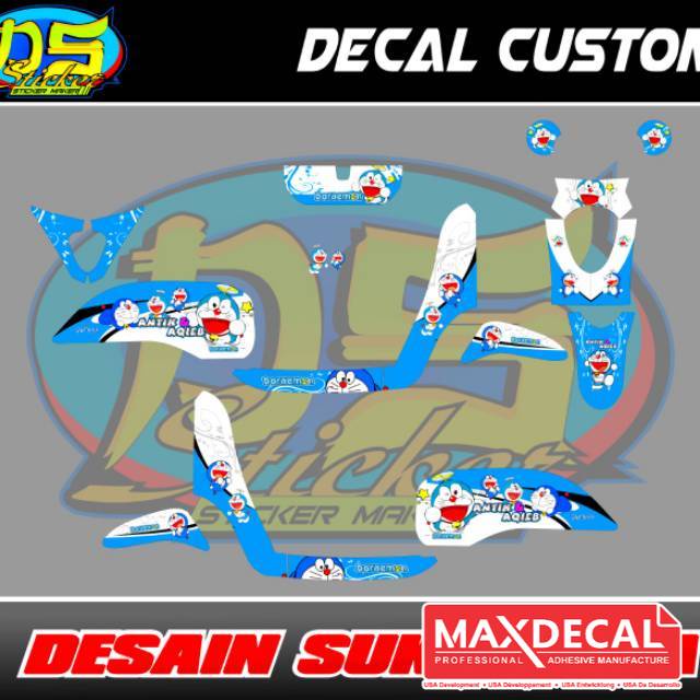 Decal Stiker Scoopy  Doraemon