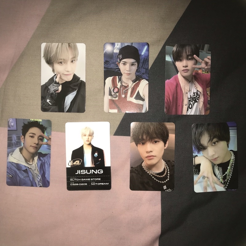 PHOTOCARD Yangyang Universe, Jewel Universe Taeyong, Chenle set (jewel universe, lugagge dreaming), 