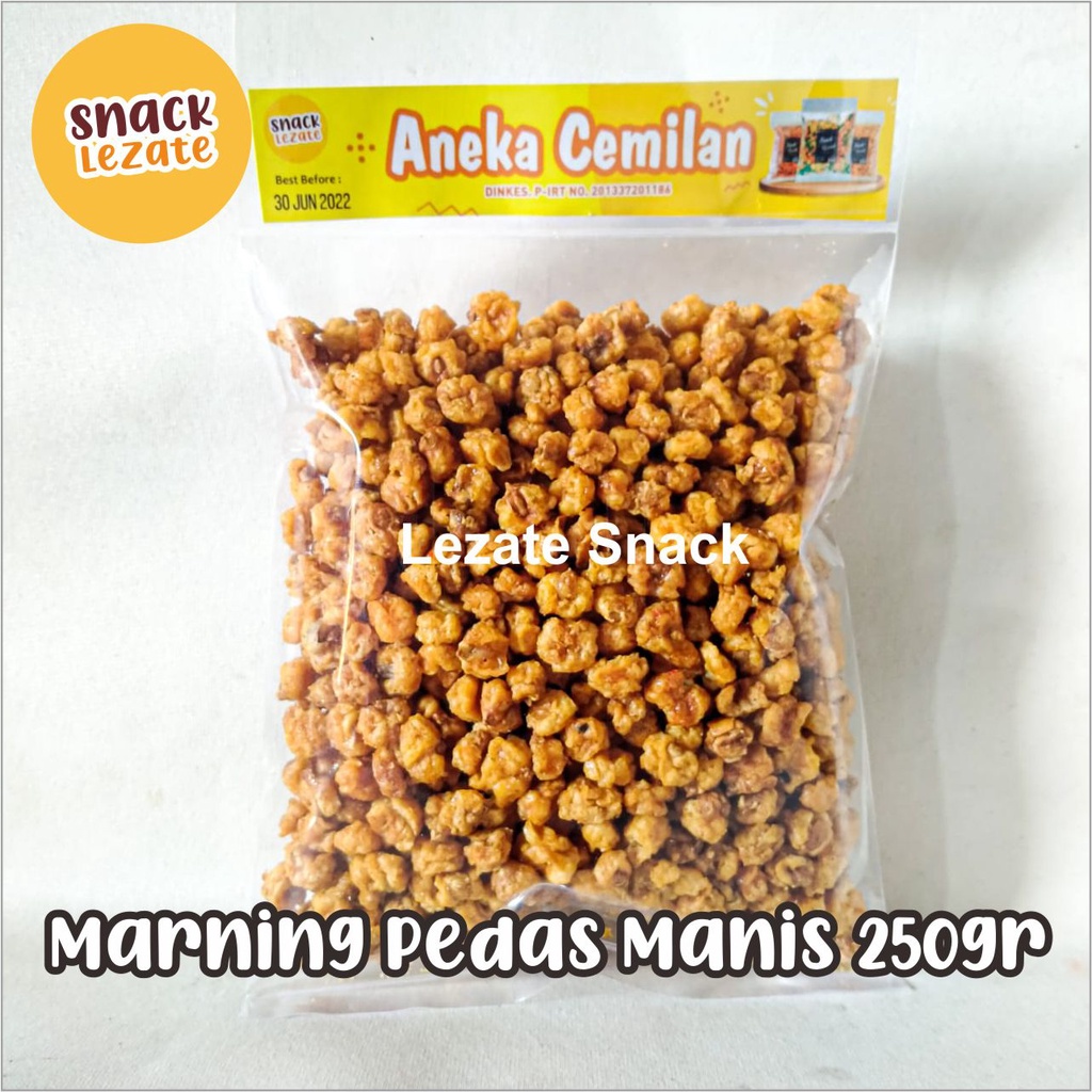 

Marning Pedas Manis 250gr Gurih Renyah / Marning Jagung Pedas Manis / Marneng Jagung Marning Pedas Manis