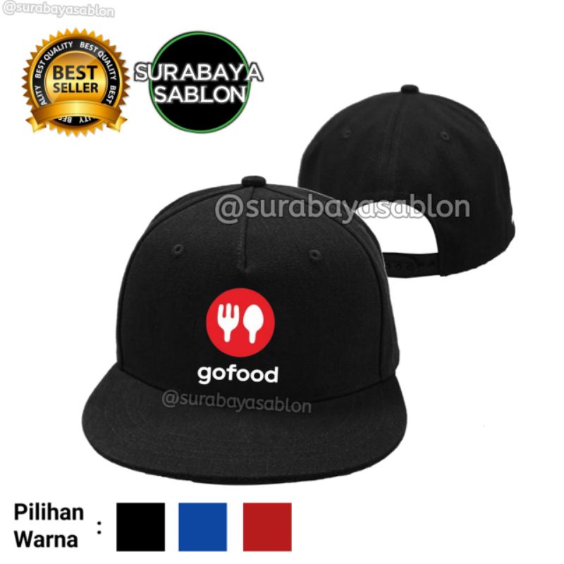 Topi Go Food Snapback | Hat Snapback GO-FOOD