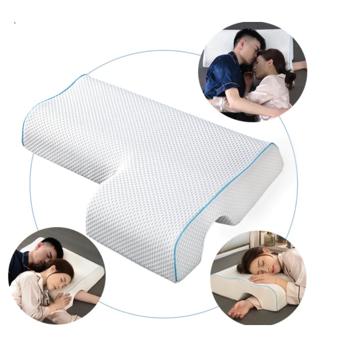 Bantal Couple Peluk Pasangan Tidur Memory Foam Bantal Cuddle Armrest