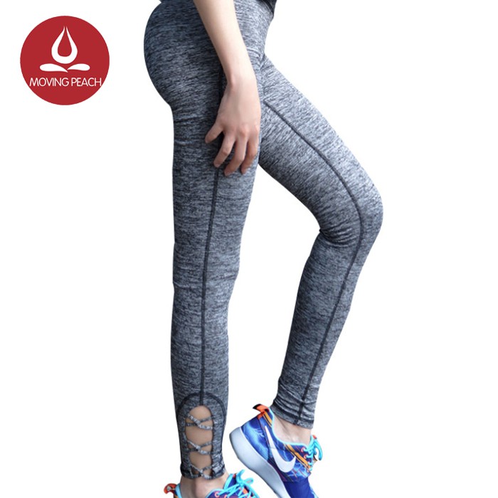 MOVING PEACH Celana  Panjang  Legging Ketat Quick Dry untuk  