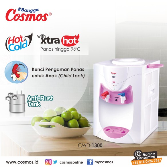 Dispenser Cosmos CWD 1300 Extra Hot &amp; Cold 385 Watt