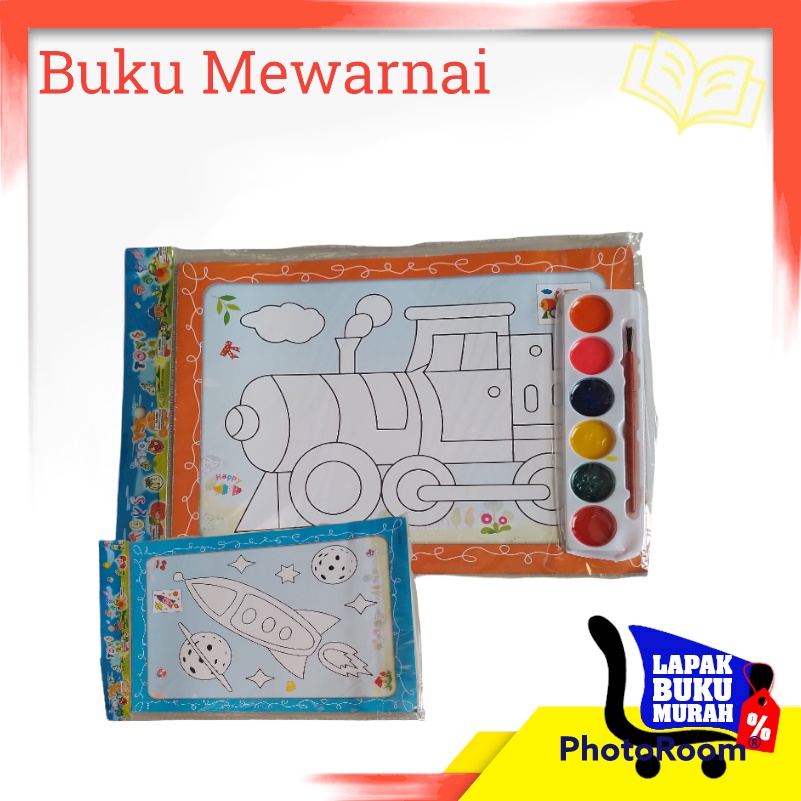 

Seri Mewarnai asik | 1 buku 2 gambar | buku mewarnai dengan cat | mewarnai asik | buku mewarnai murah | buku mewarnai anak