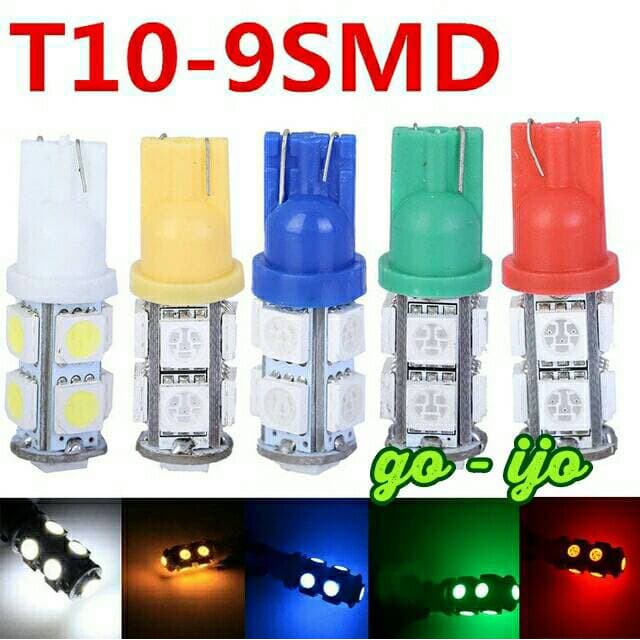 Ready Stok Lampu Led Rem / Senja / Sein / Mundur Soket T10 - Merah Muda Murah