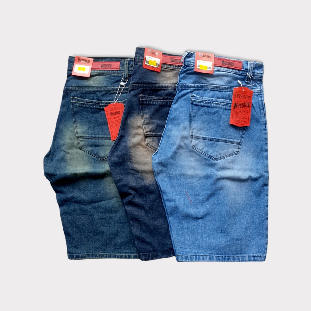 Celana jeans pendek pria denim terbaru//Jins Pendek original