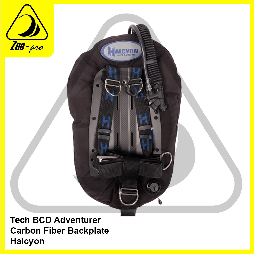 Tech BCD Adventurer Alat Selam Halcyon Carbon Backplate Scuba Diving