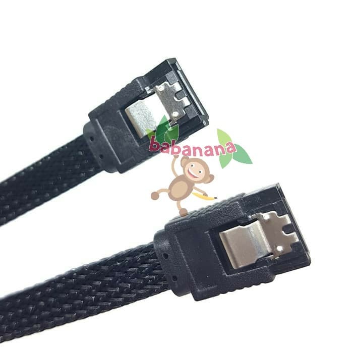 Kabel Sata Data 3 Sleeved Lurus 6gpbs HDD SSD Cable Storage Harddisk