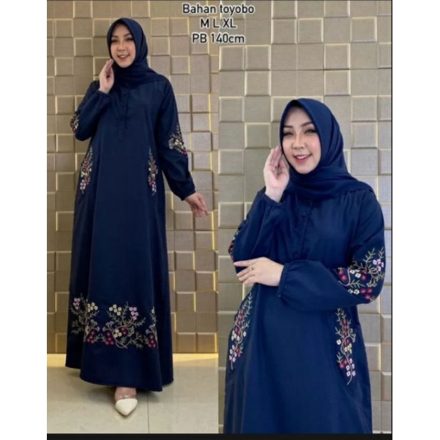 GAMIS TOYOBO BORDIR// GAMIS BORDIR KEKINIAN