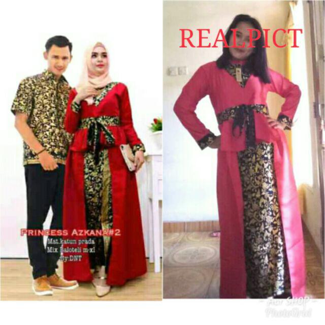 Gamis Couple Batik Couple Kebaya Batik Pekalongan Sarimbit Azkana 2