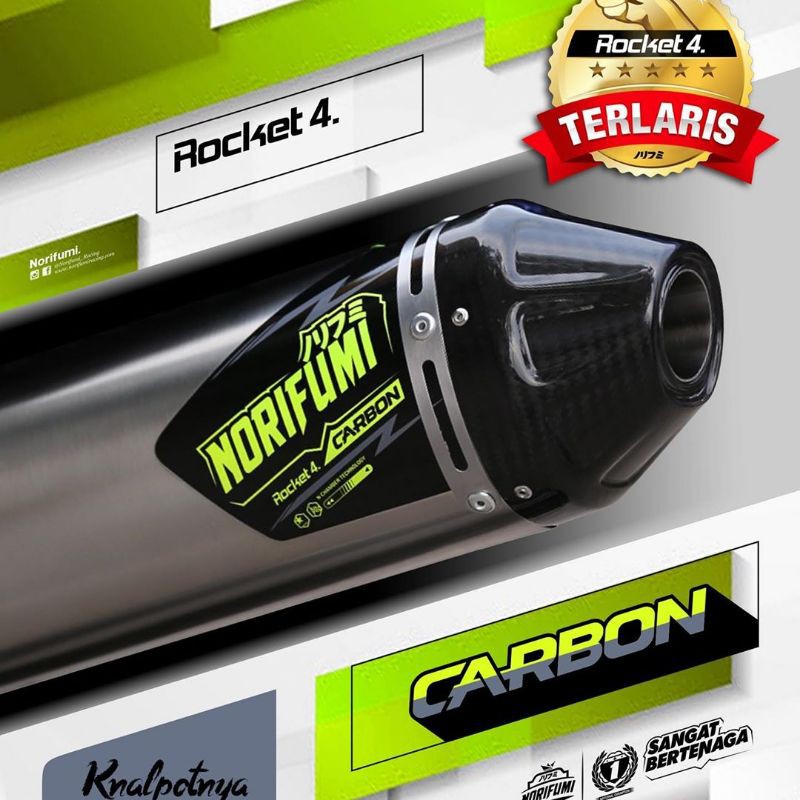 KNALPOT NORIFUMI ROCKET 4 CARBON WR 155 ORIGINAL