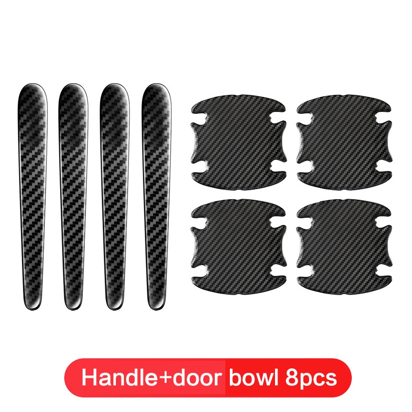 For Ford Ranger Everest Focus Fiesta Ecpsport escape mondeo Car Carbon Fiber Pattern Door Bowl Handle Sticker