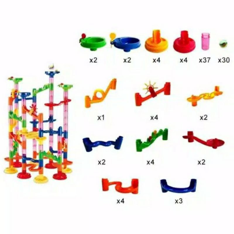 Tma / Marble Run Adventure isi 105pcs / Mainan Rail Bola Pertualang