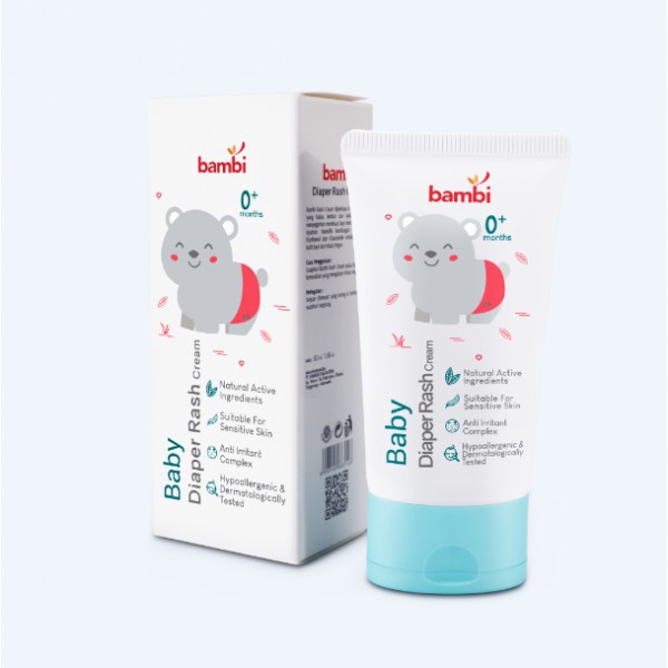 BAMBI Baby Diaper Rash Cream 50ml | Krim Ruam Popok Pada Bayi