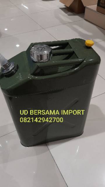 jerigen besi jerigen bahan bakar bensin oli jerry can by krisbow tebal 20LITER