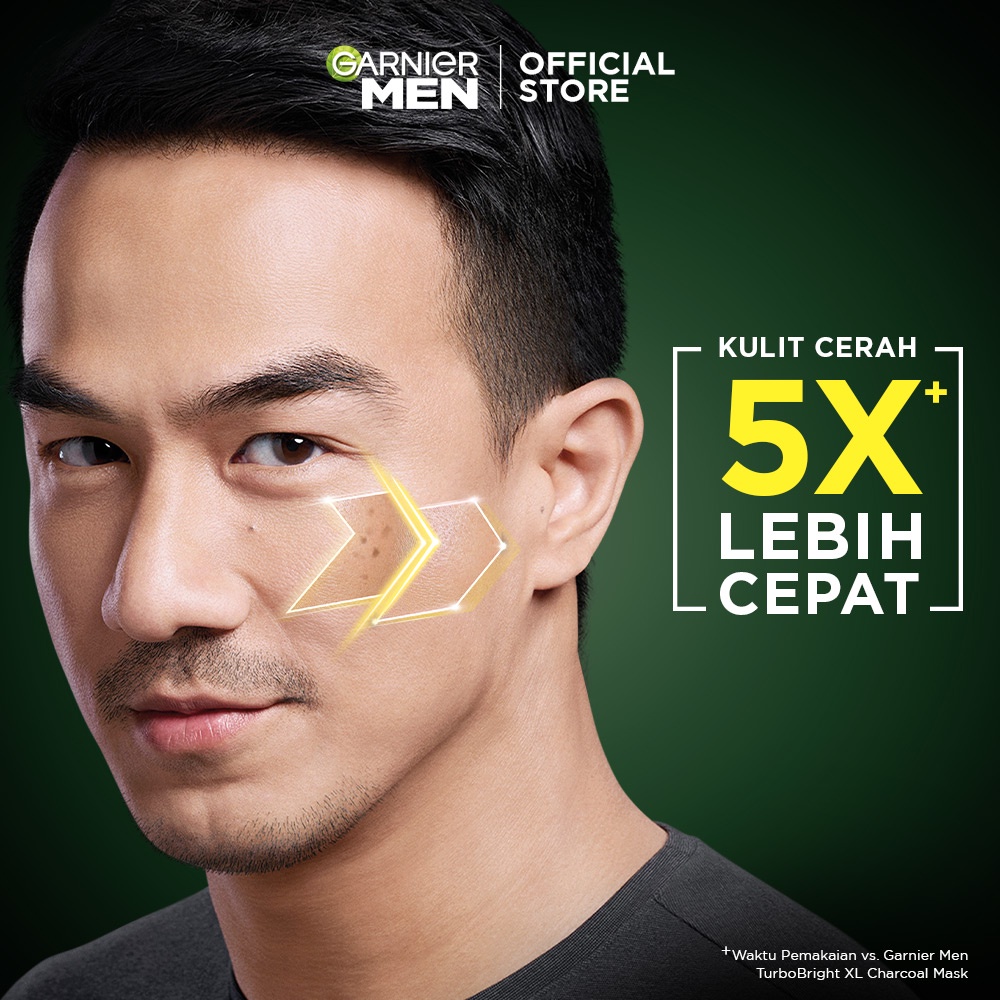 ★ BB ★  Garnier Men Turbo Bright 5x Vitamin C Super Serum Gel - Serum Wajah Pria Mencerahkan Brightening Dark Spot