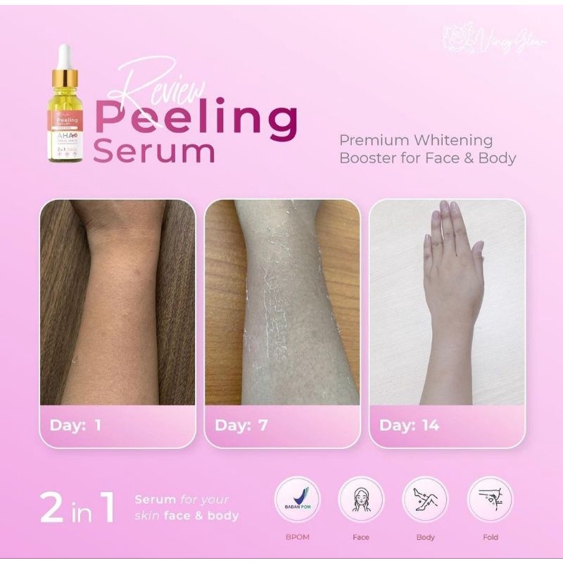 PEELING SERUM AHA ORIGINAL VINCY GLOW PUSAT RESMI