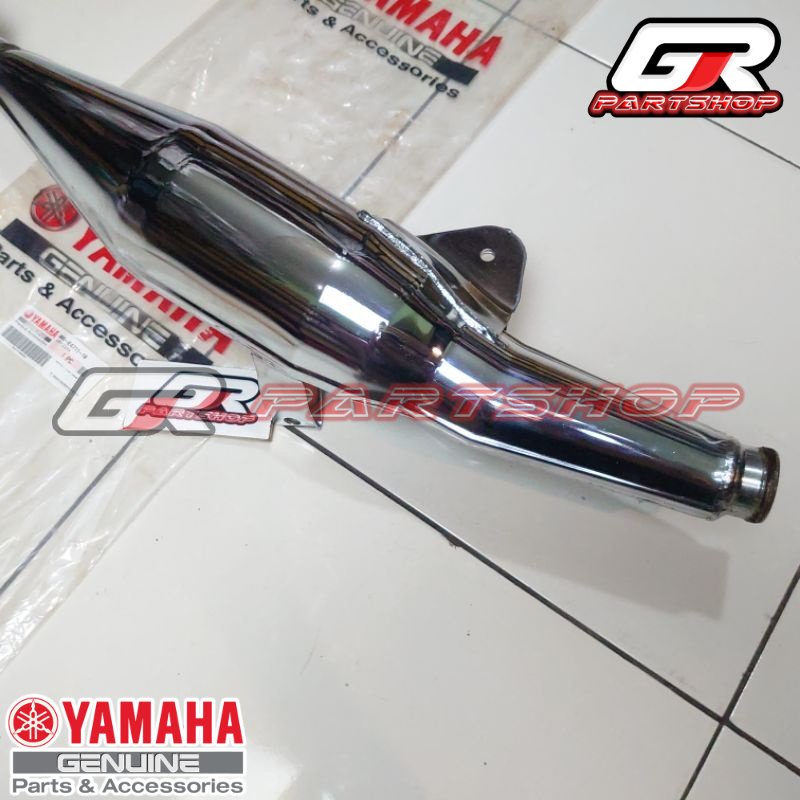 knalpot silencer f1zr ori ygp fizr fiz f1z r chrome perut exhaust ekshaust muffler mufler kenalpot original yamaha