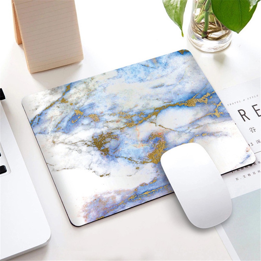 Lanfy Mouse Pad Motif Marmer Gaya Nordic Untuk Aksesoris Komputer