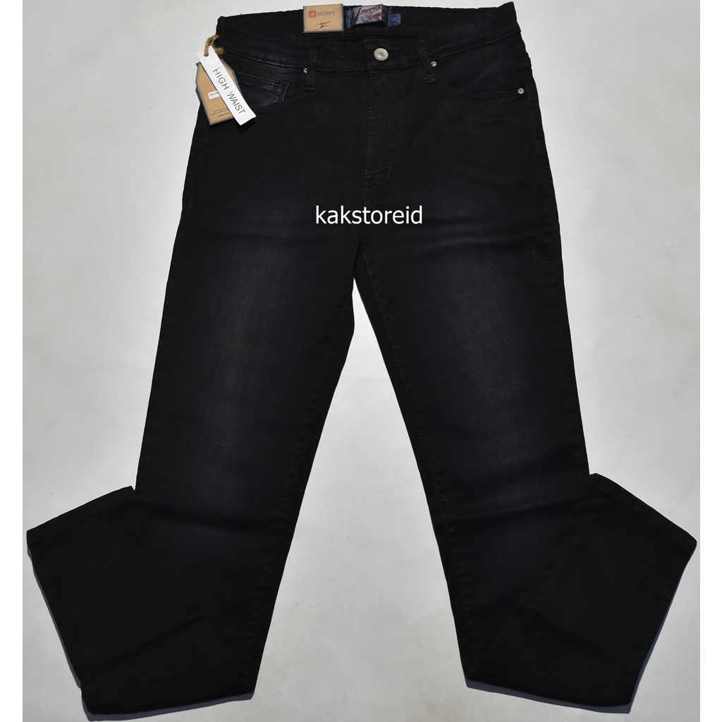 Celana Jeans Panjang Wanita AMERICAN JEANS Hitam Skinny JAS 02 ORIGINAL
