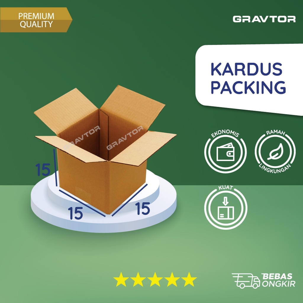 

Kardus Packing 15x15x15 - Box Dus Packaging Polos Kecil Murah