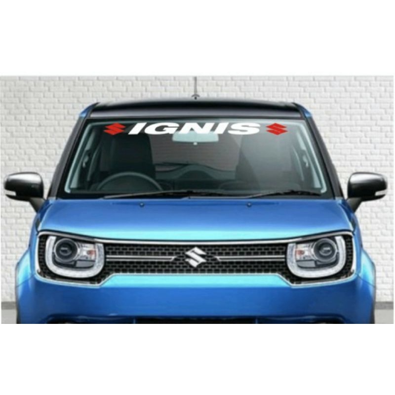 stiker kaca depan IGNIS