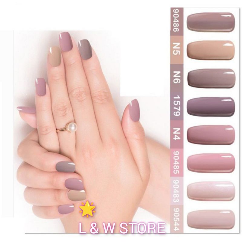 Marimar Nail Polish Nude Color/ 12 Pcs / 1 Box Series