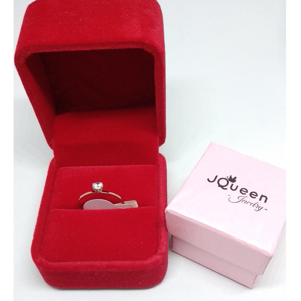 Cincin Titanium Mini Korea Wanita CK001 warna rose gold bisa untuk cincin kawin nikah fashion simple