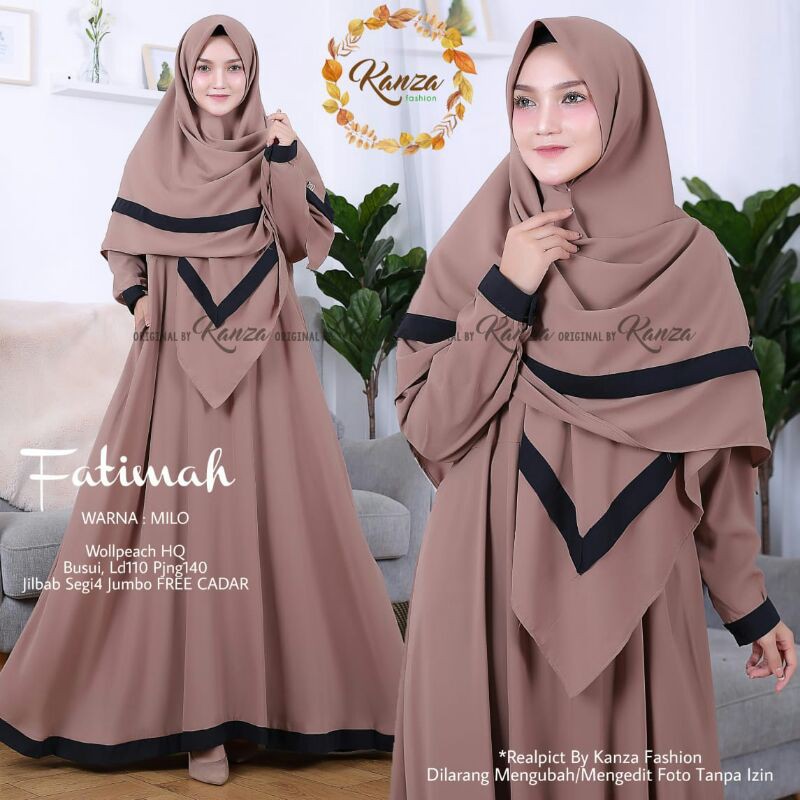 GAMIS SET KHIMAR FREE NIQAB / FATIMAH SYARI ORIGINAL ROYALE HIJAB