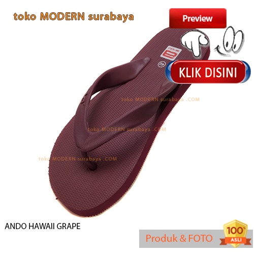 ANDO HAWAII GRAPE sandal jepit flat casual