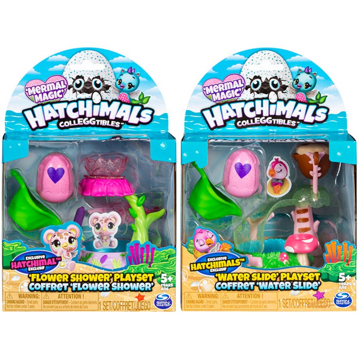 hatchimals water slide