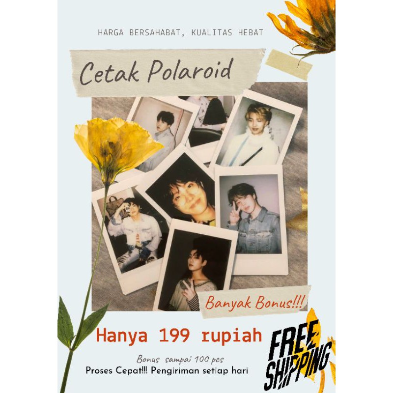 

CETAK POLAROID 2R BONUS BANYAK + TALI RAMI