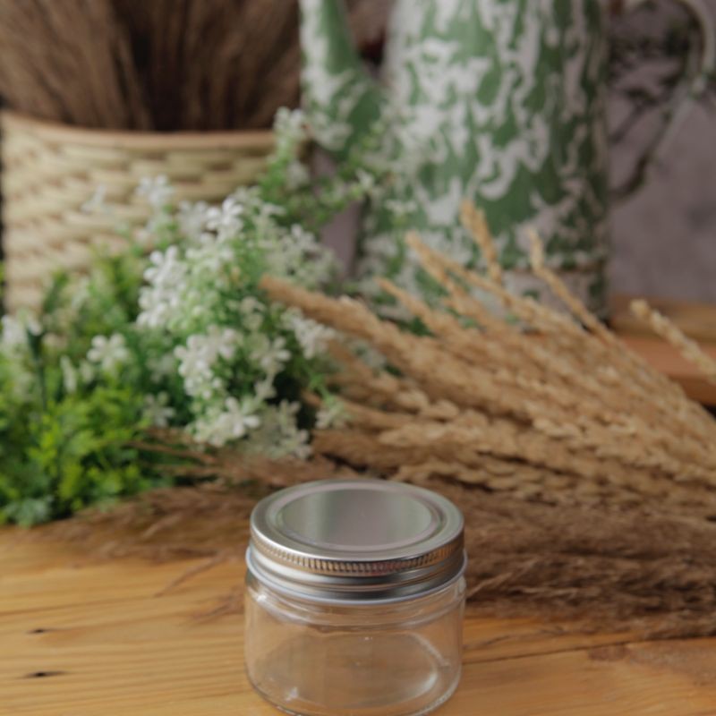 JAR KACA IMPORT 150ML TUTUP ALUMUNIUM