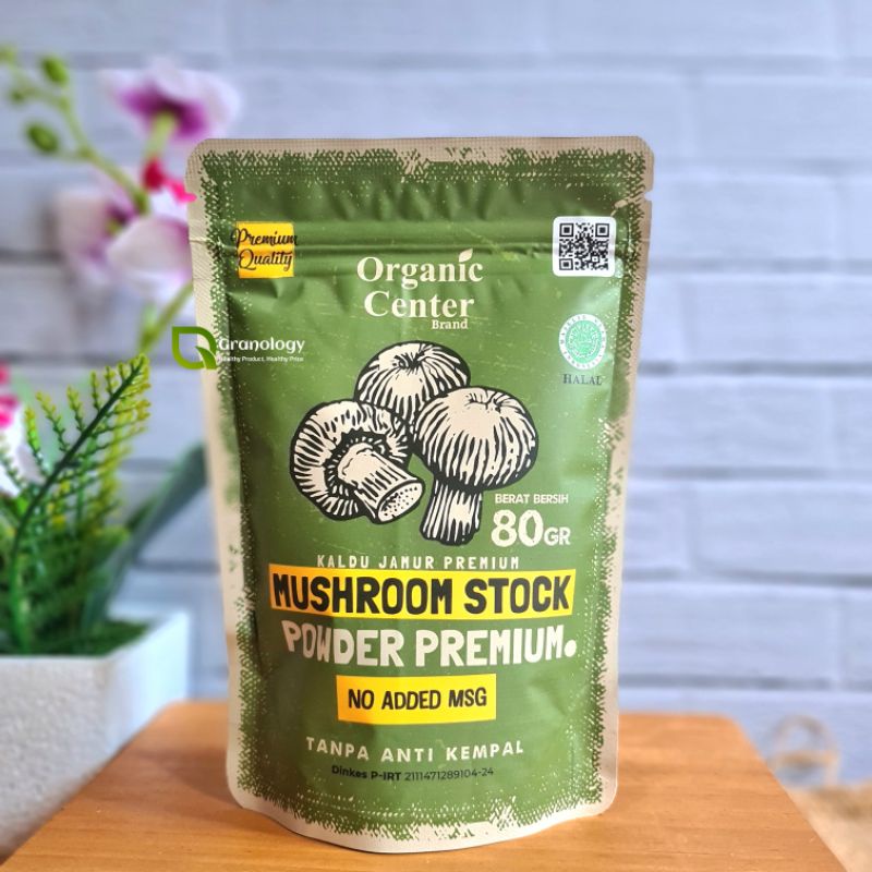 Organic Center PREMIUM Mushroom Stock Powder / Kaldu Jamur 80 gram