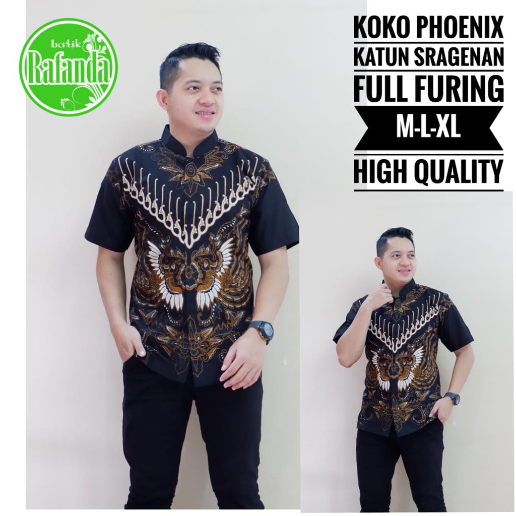 KOKO PHOENIX RAFANDA BATIKSOLOAMANAH KEMEJA BAJU BATIK PRIA SOLO LENGAN PENDEK PANJANG LAPIS FURING ATASAN BATIK PREMIUM MODERN KATUN HALUS NAGA TUMPUK RENA 2 TRUNTUM COKLAT AKAR MERAH PRABU SEKTI PETA UNGU 2 PARANG LAWASAN BANGAU WARNA 3 CABE KLABANG