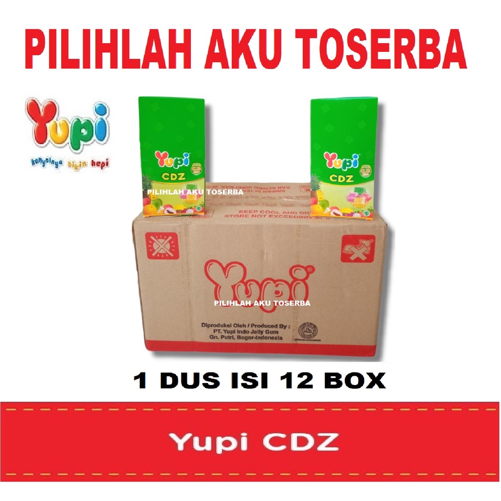 YUPI Gummy CDZ - (HARGA 1 DUS ISI 12 BOX)
