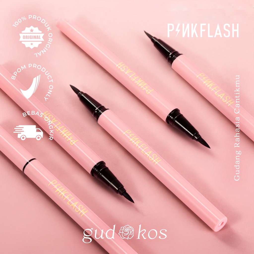 PINKFLASH #OhMyLine Liquid Eyeliner Pen - Long Lasting Waterproof Black Eye