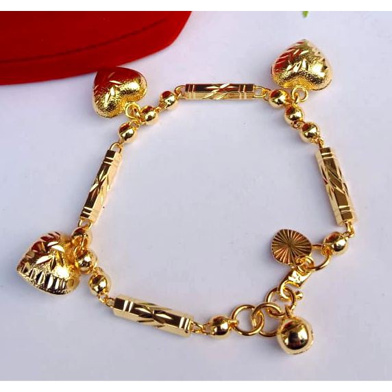 GELANG BAMBU LIONTIN LAPIS EMAS 24K