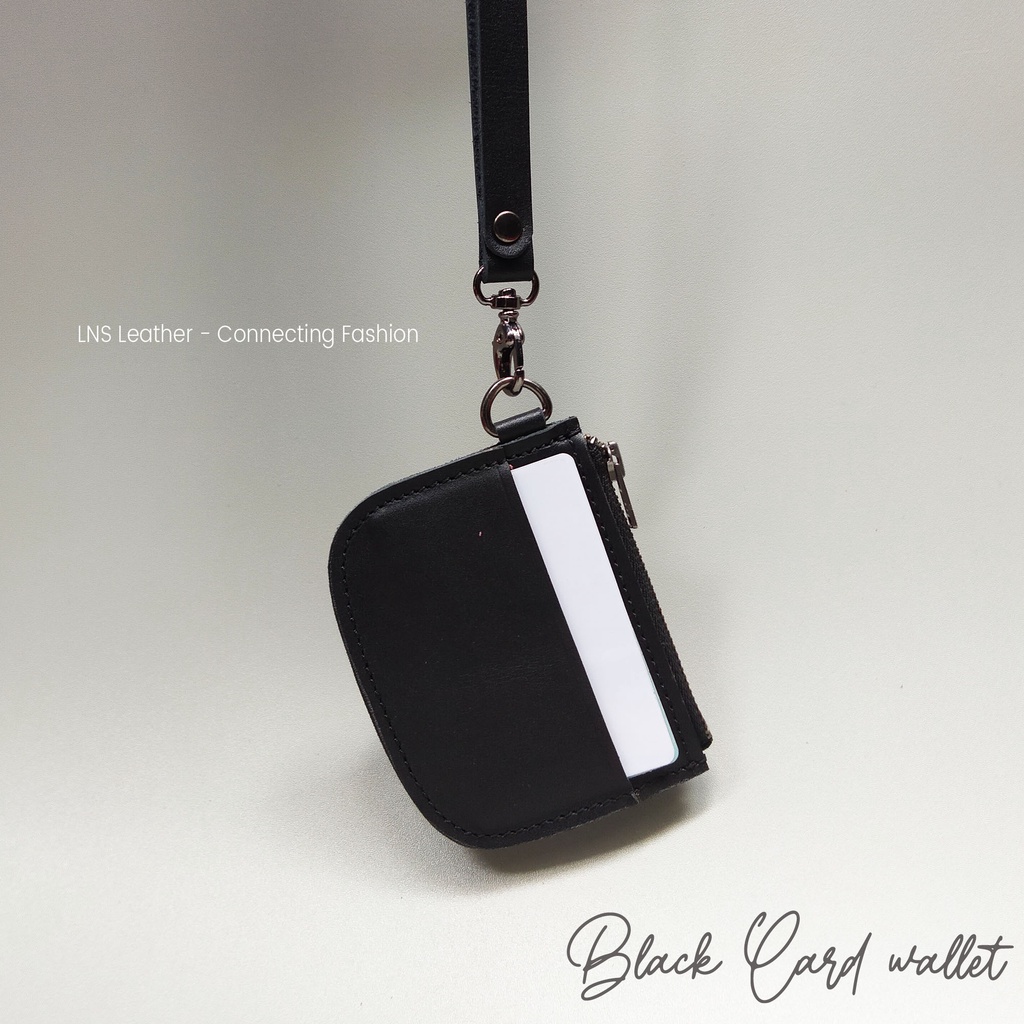 Dompet KARTU Kalung Leher - Card Holder KULIT hanging Wallet