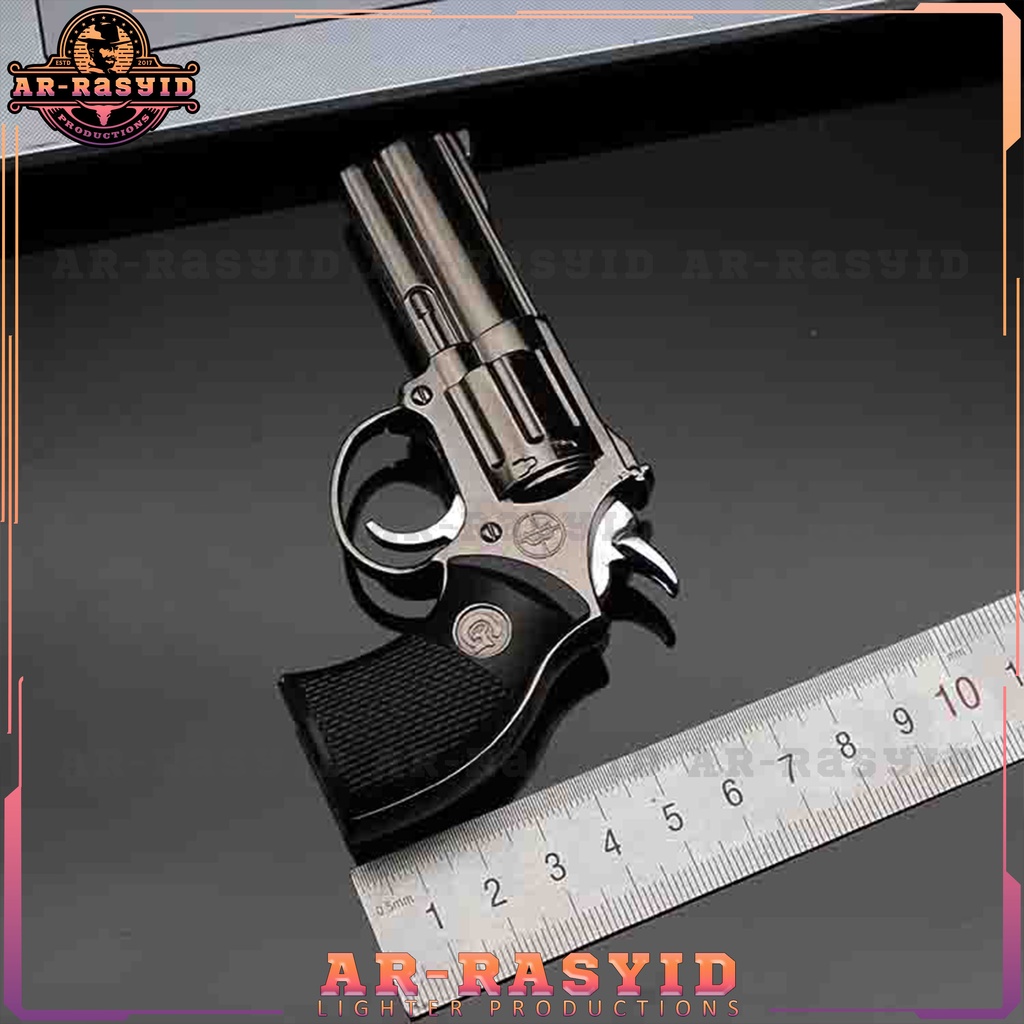 BISA COD Korek Api Bara Gas Pistol Revolver 930 Laser