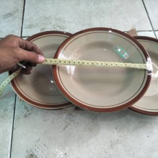 Piring Makan Keramik List Coklat Shopee Indonesia Piring Makan Keramik List Coklat Shopee Indonesia