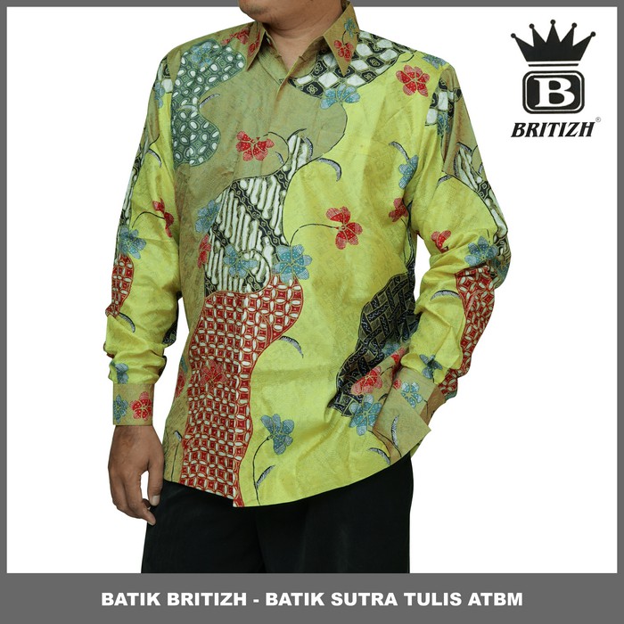 BATIK SUTRA TULIS ATBM BATIK BRITIZH BAJU BATIK PEKALONGAN ONLINE COWOK MODEL TERBARU