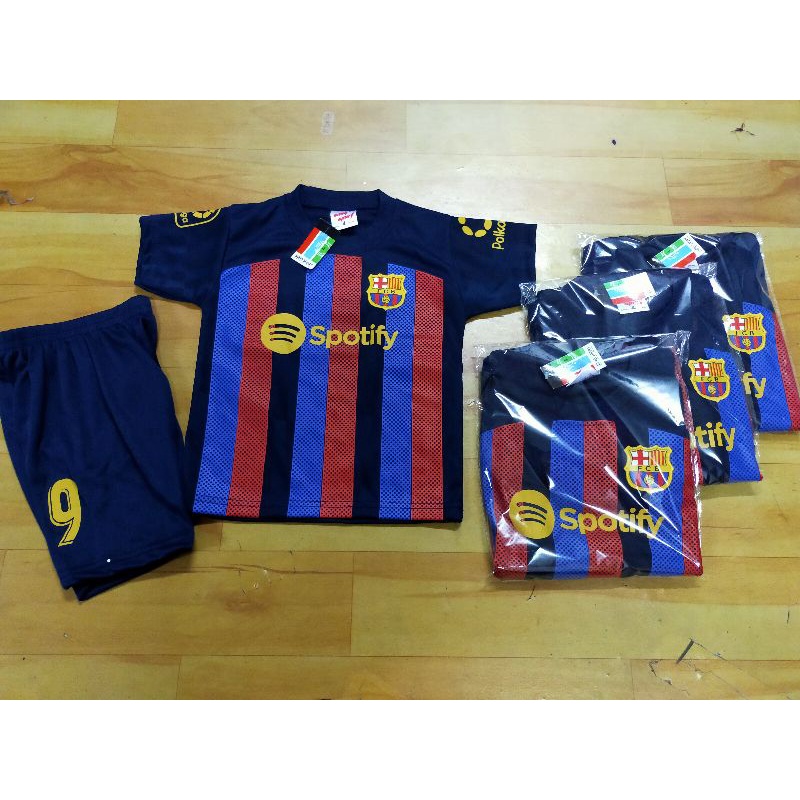 SETELAN BAJU BOLA ANAK BARRCA 2022-2023 USIA 1-5 THN