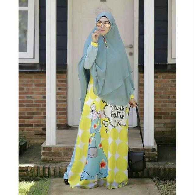 GAMIS ANISA SYARI PREMIUM MOTIF KEKINIAN