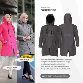 HIJACKET IXORA - Hijaket Jaket Jacket Wanita Muslimah Jaket Parka Parasut Cewek Jumbo Murah Terbaru Jaket Hijaber #3