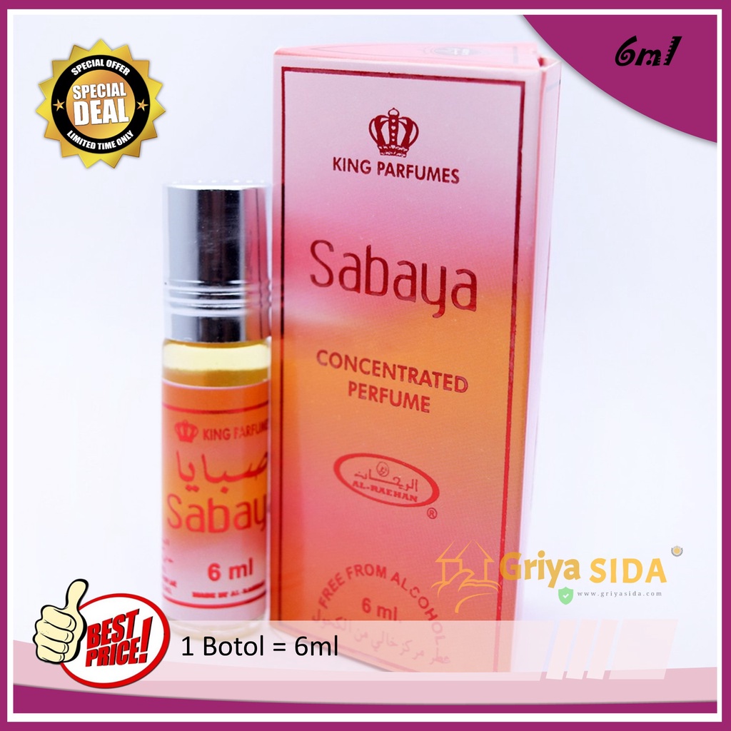 Parfum Sabaya 6ml alraehan minyak wangi sabaya al raehan mirip al rehab parfum Harga grosir PROMO!!