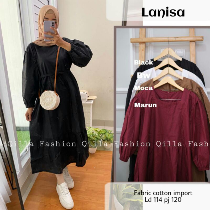 LANISA MIDI DRESS / MIDI DRESS KATUN