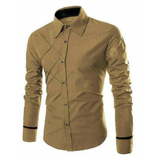 HipNop BARRY KEMEJA PRIA LENGAN PANJANG SLIMFIT ATASAN LENGAN POLOS PAKAIAN COWOK FORMAL KASUAL