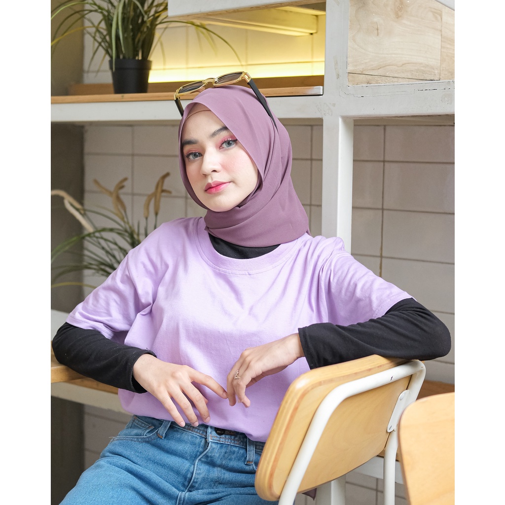 AFI - EC - Kaos Oversize Polos Lilac REAL KATUN