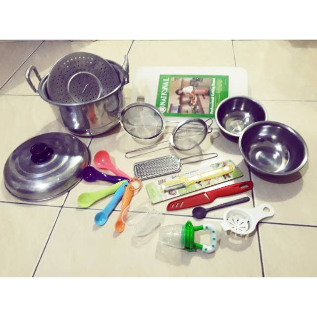 Paket hemat peralatan MPASI, peralatan mpasi, Tempat MPASI, Kotak MPASI